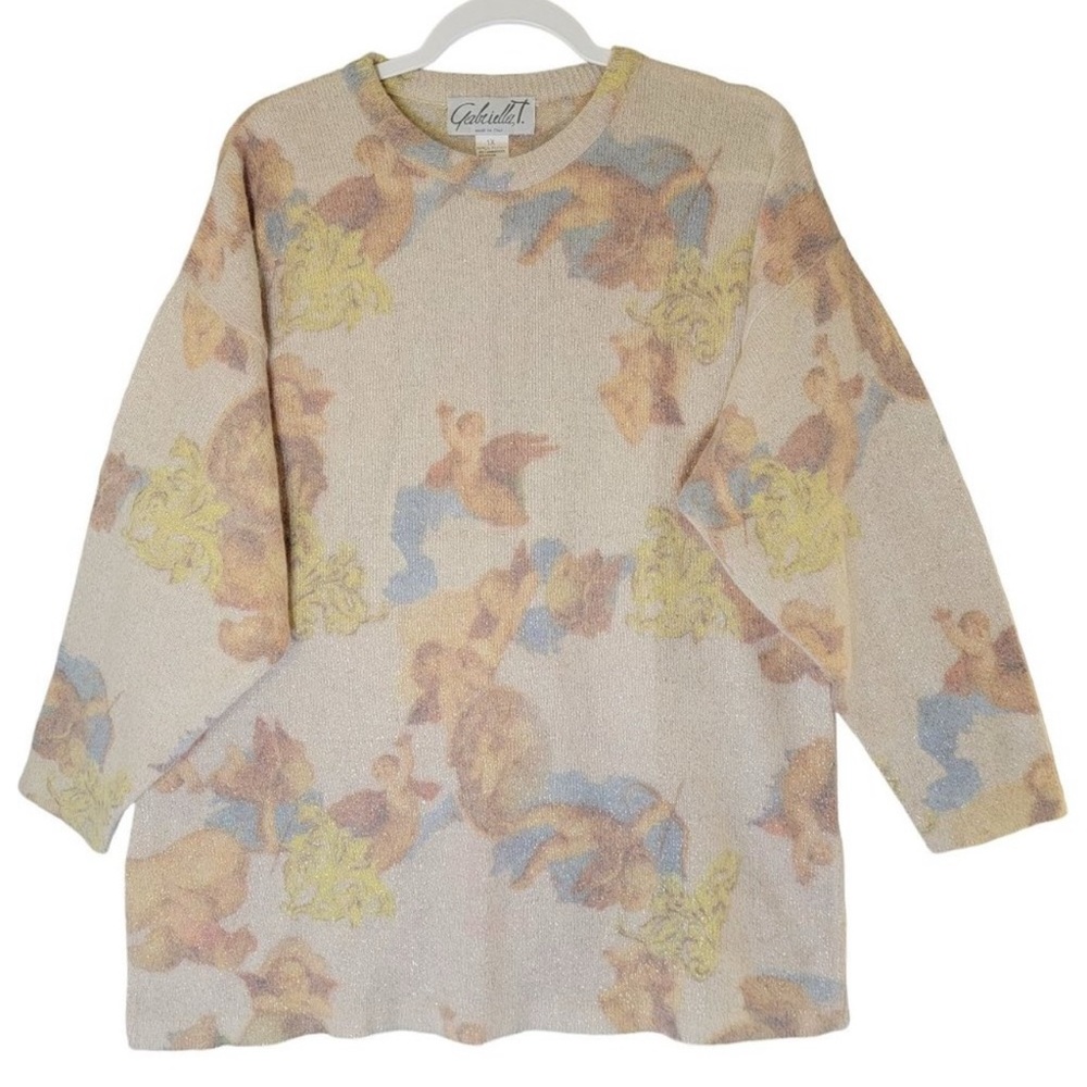 OBO LAST DAY Sending to ThredUp Gabriella T Cherub Angora blend Italian Design1X